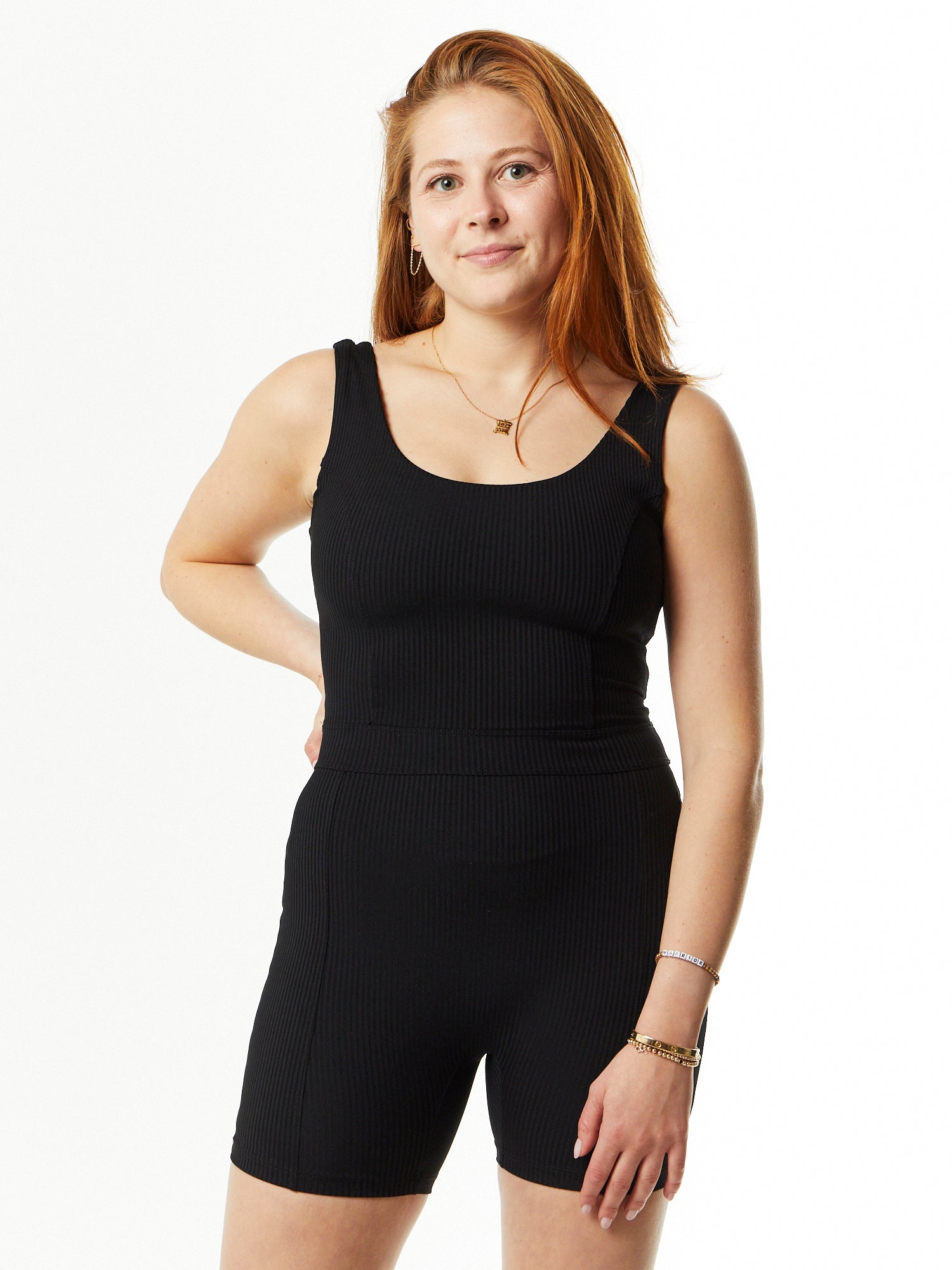 Year of Ours | Johanana Rib Onesie - II | Black