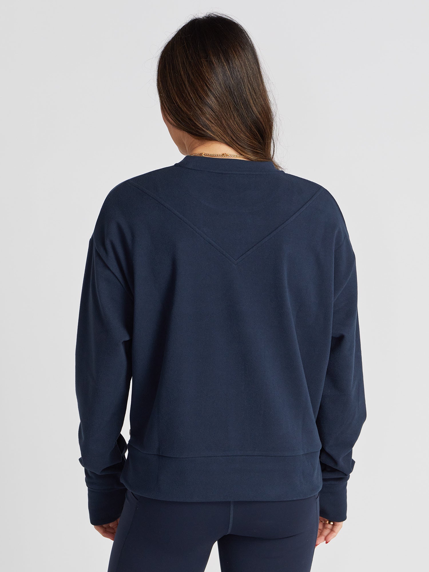 Women | Varley | Horton Side Zip Midlayer | Sapphire Blue