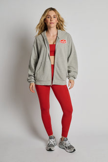 Women | Soul by SoulCycle | Rae Zip Up Hoodie | Heather Grey