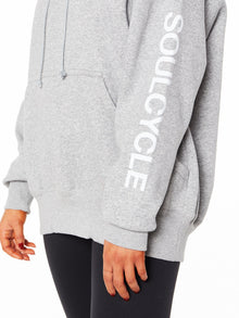 Nike | Sportswear Phoenix Fleece Oversized Pullover Hoodie | Heather Grey/White