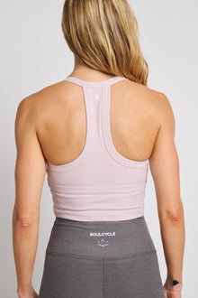Women | Beyond Yoga | On The Up Cropped Tank | Blush Blooms Heather