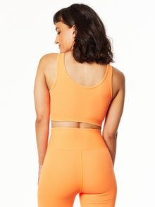 Women | Year of Ours | Ribbed Football Bra | Orange