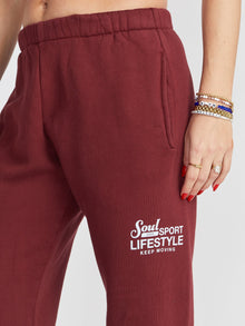 Women | Soul by SoulCycle | Soul Sport Sweatpant | Maroon