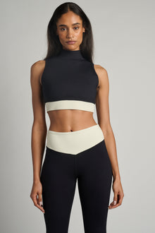 Year of Ours | Ribbed Contrast Bodhi Bra | Black/White