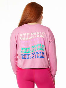 Julia Crop Long Sleeve | Pink