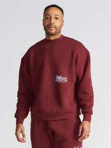 Unisex | Soul by SoulCycle | Soul Sport Crew | Maroon