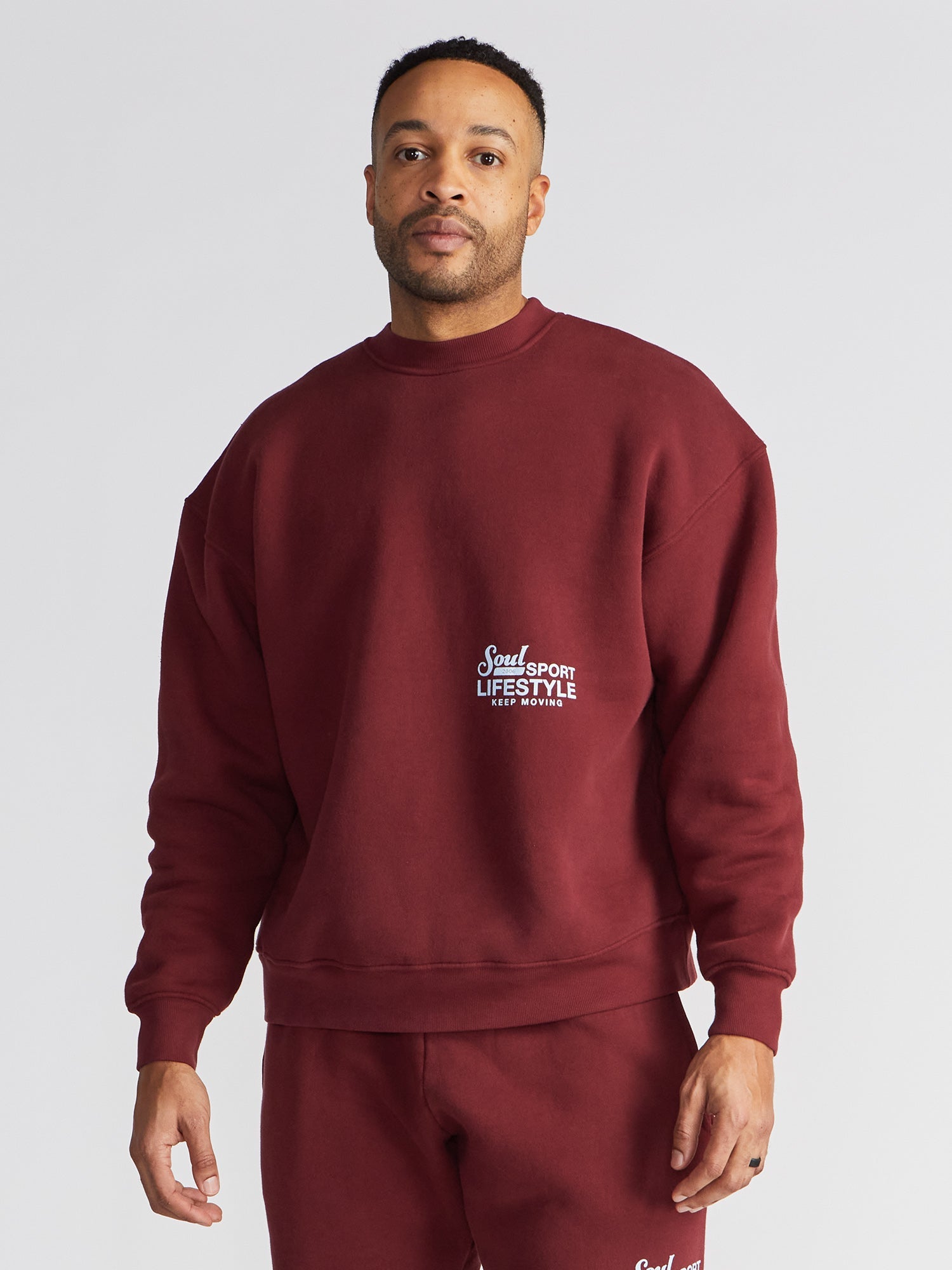 Unisex | Soul by SoulCycle | Soul Sport Crew | Maroon