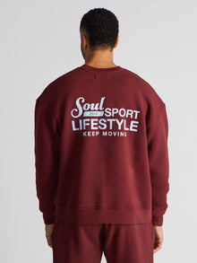Unisex | Soul by SoulCycle | Soul Sport Crew | Maroon