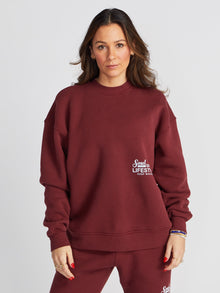 Unisex | Soul by SoulCycle | Soul Sport Crew | Maroon