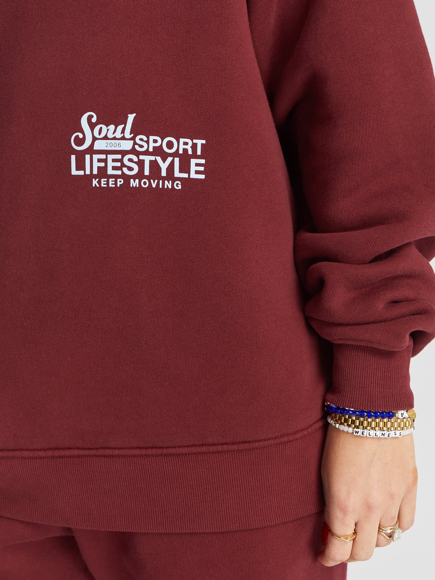 Unisex | Soul by SoulCycle | Soul Sport Crew | Maroon
