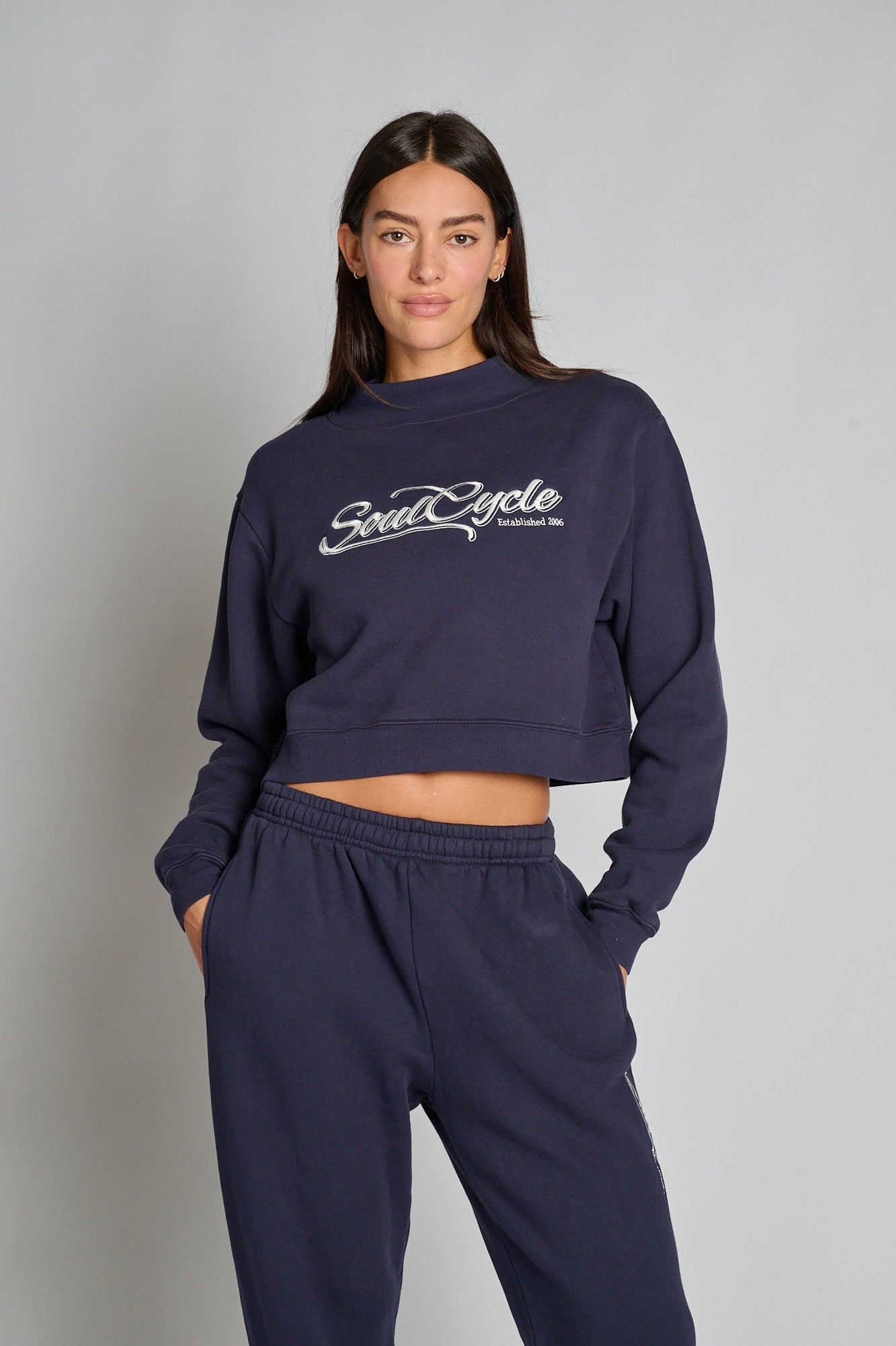 Soul by SoulCycle | Abbygale Mock Neck | Navy