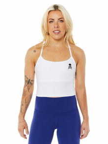 Beyond Yoga | Spacedye Slim Racerback Cropped Tank | White