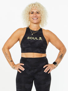 Women | Lululemon | Energy Bra High Neck Longline Heritage 365 Camo | Heritage 365 Camo Deep Coal