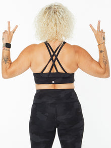 Women | Lululemon | Energy Bra High Neck Longline Heritage 365 Camo | Heritage 365 Camo Deep Coal