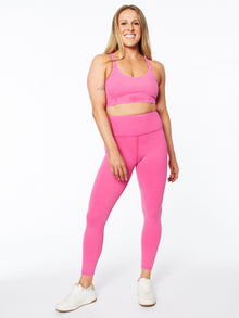 Women | Soul by SoulCycle | Mineral Wash Podium Bra Pink Peacock | Pink