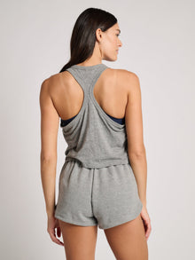 Women | Spiritual Gangster | Local Jones Racer Tank | Heather Grey