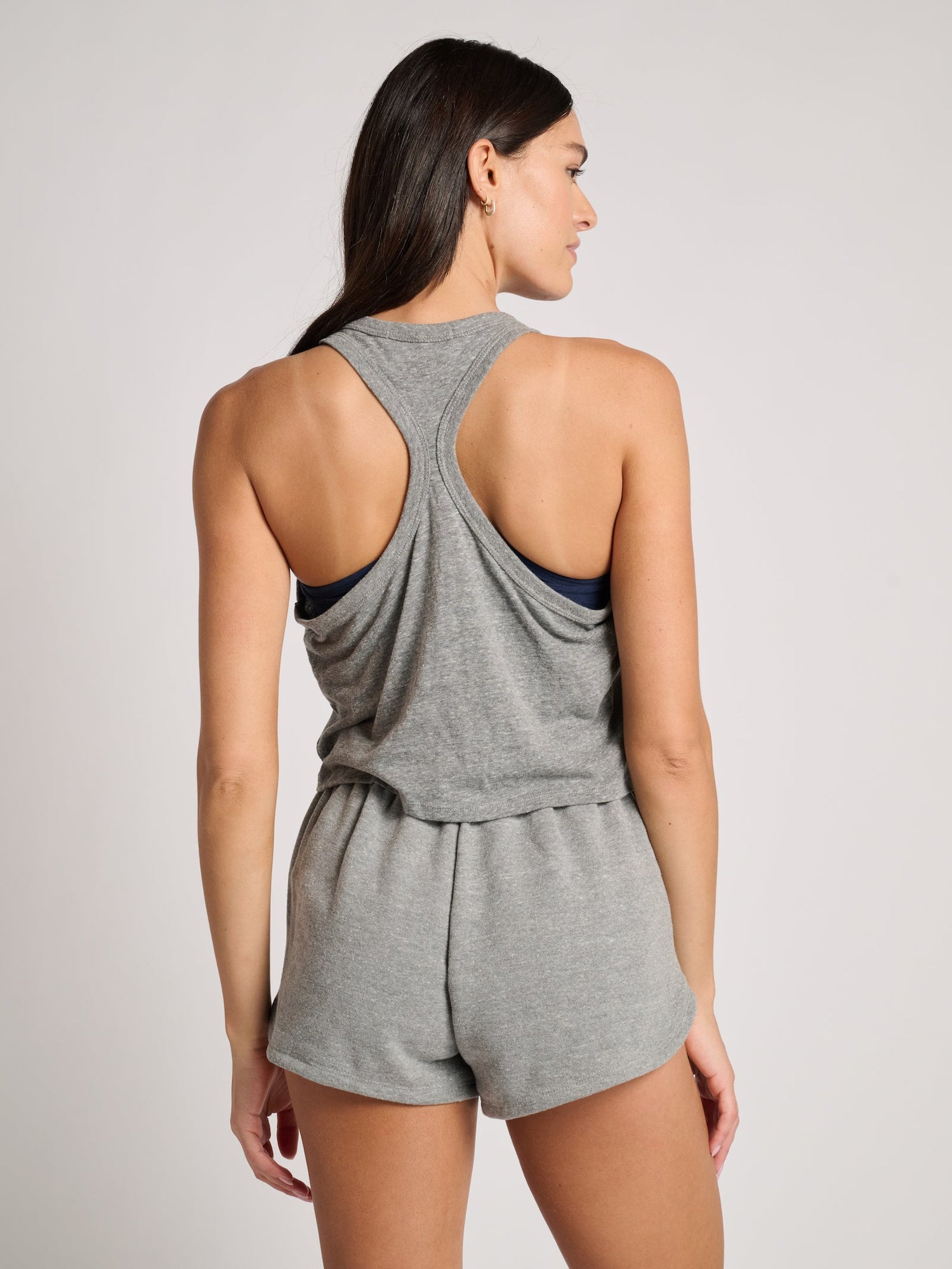 Women | Spiritual Gangster | Local Jones Racer Tank | Heather Grey