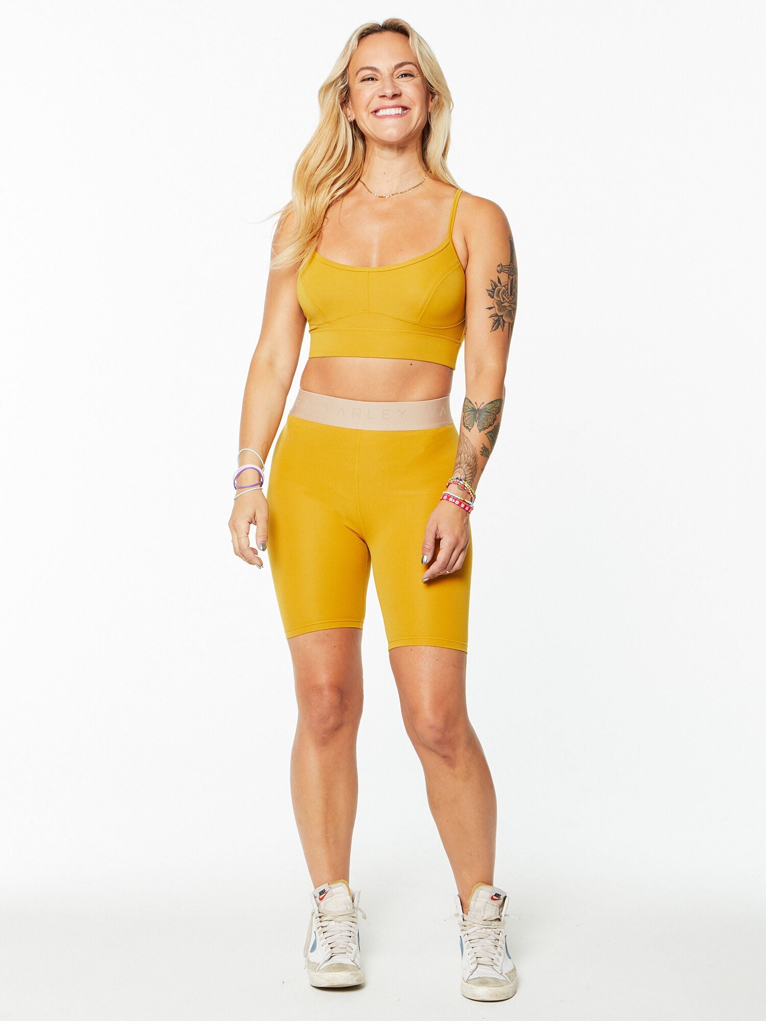Women | Varley | Let's Move Irena Bra Chai Tea | Yellow