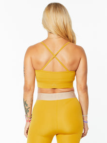 Women | Varley | Let's Move Irena Bra Chai Tea | Yellow