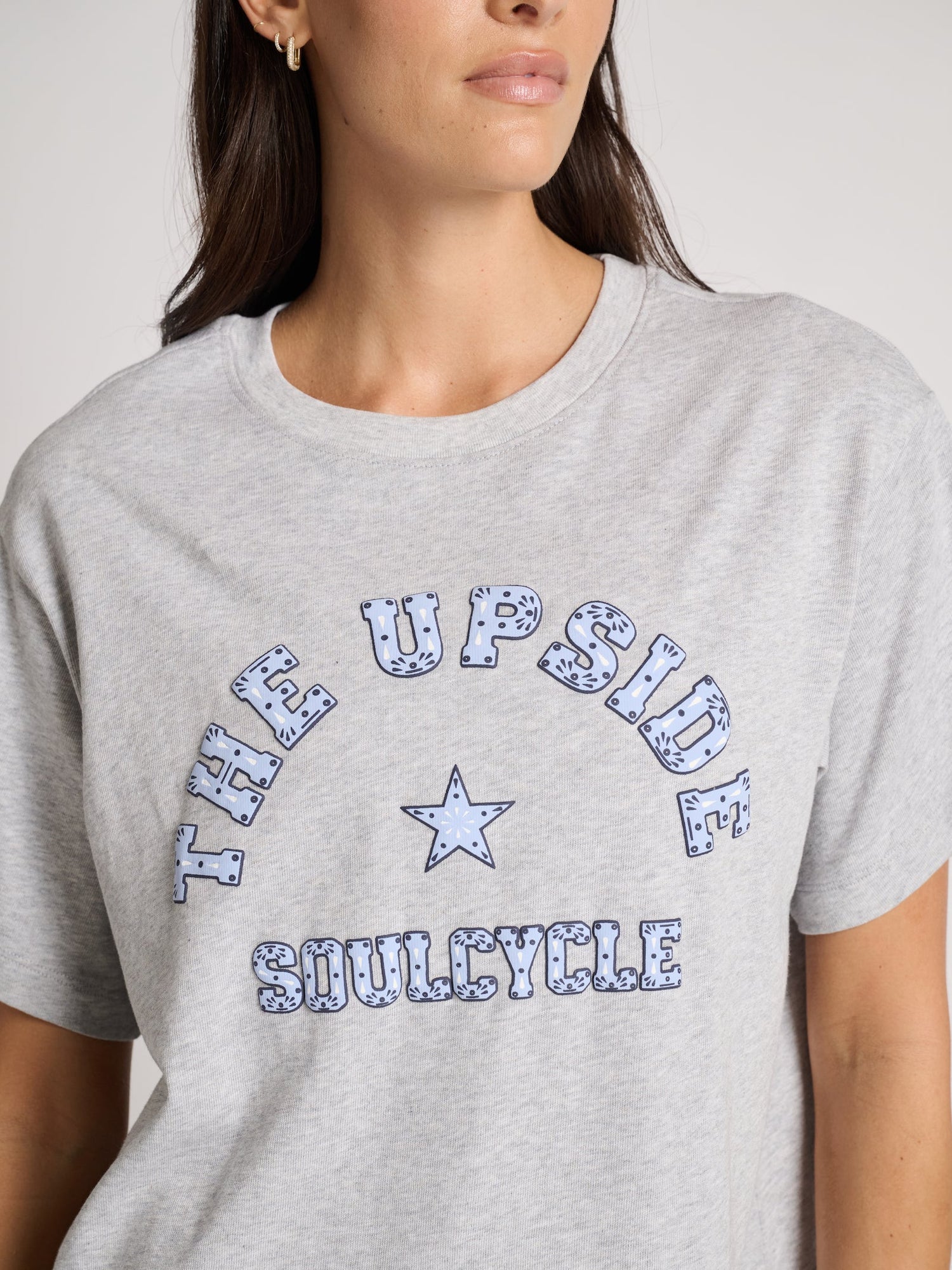 Women | The Upside | Ranchero Sammi Tee | Light Grey
