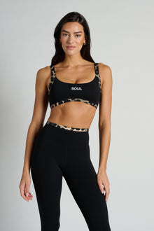 P.E Nation | Vivid Sports Bra | Leopard