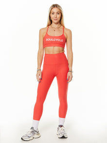 Beyond Yoga | Spacedye Slim Racerback Bra | Red Ash