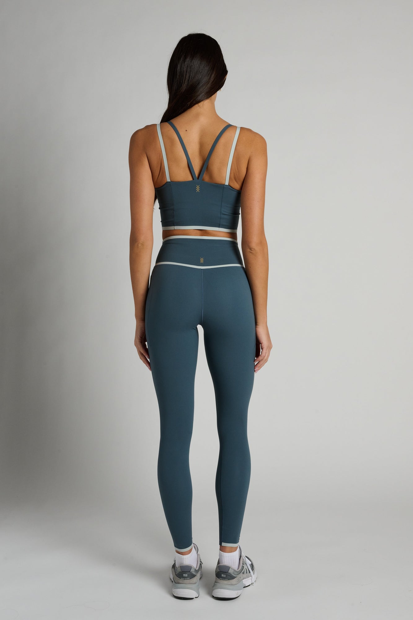 Rhone | Instinct Contrast Legging | Blue Granite