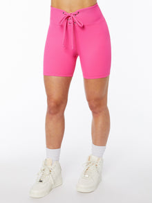 Women | Year of Ours | Football Biker Short Hot Pink | Hot Pink