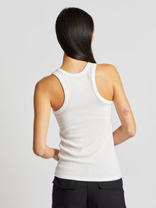 Women | SPLITS59 | Kiki Rib Tank Full Length | True White