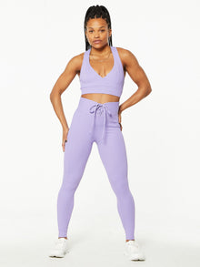 Women | Year of Ours | Ribbed Football Legging | Purple
