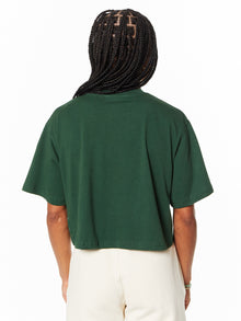 DANZY | Cropped T-Shirt | Forest Green