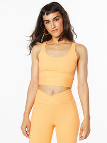 Women | Year of Ours | Ribbed Gym Bra Papaya | Orange