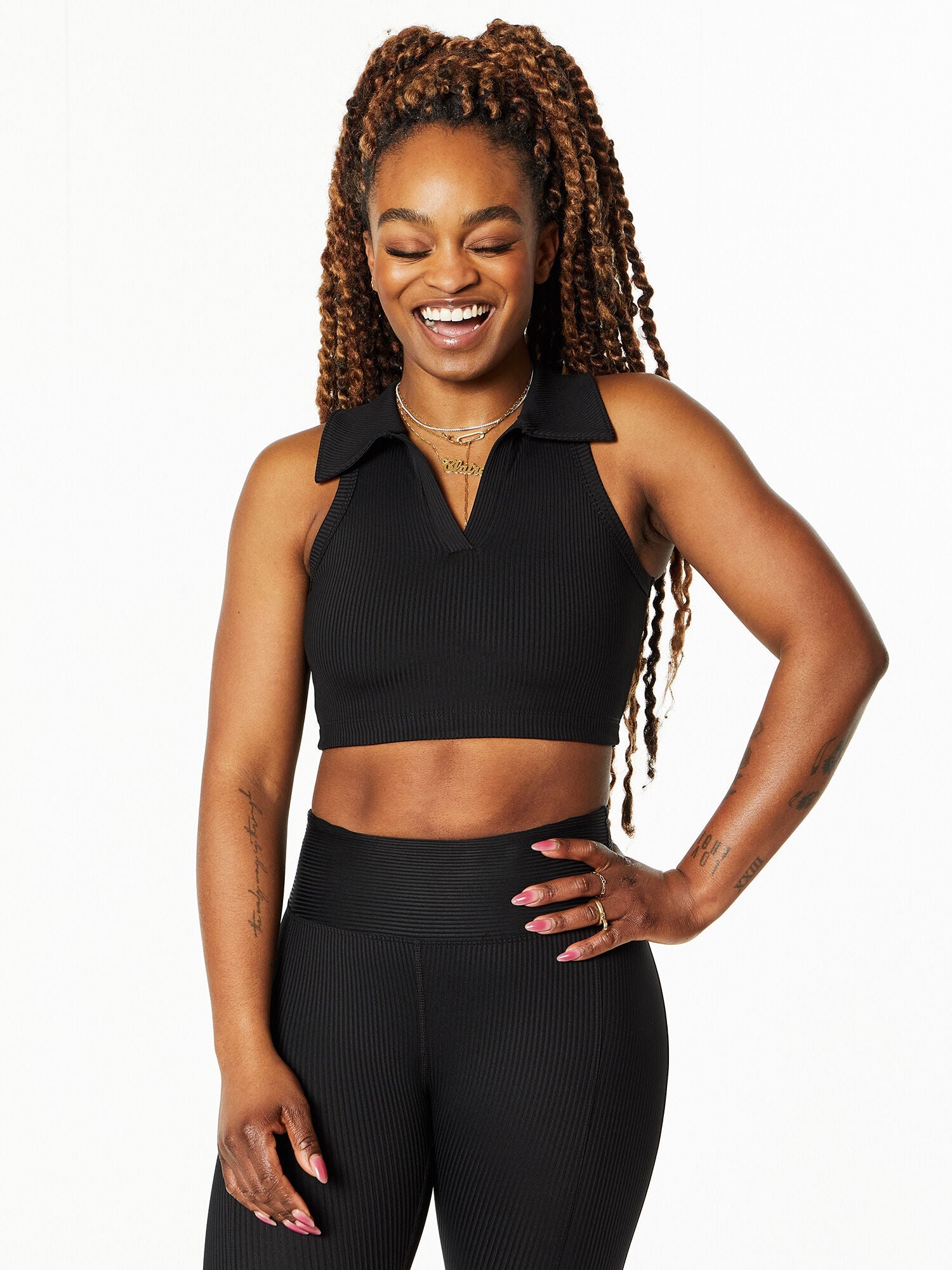 Women | Year of Ours | Gabriela Rib Bra | Black