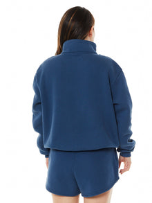 Katie 1/4 Zip Sweatshirt 'SOULCYCLE Palm Beach' | Navy