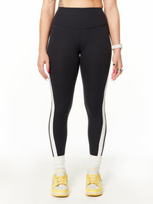 SPLITS59 | Miles High Waist Rigor 7/8 | Black/White