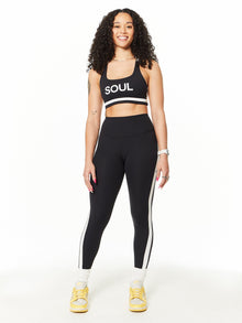 SPLITS59 | Miles High Waist Rigor 7/8 | Black/White