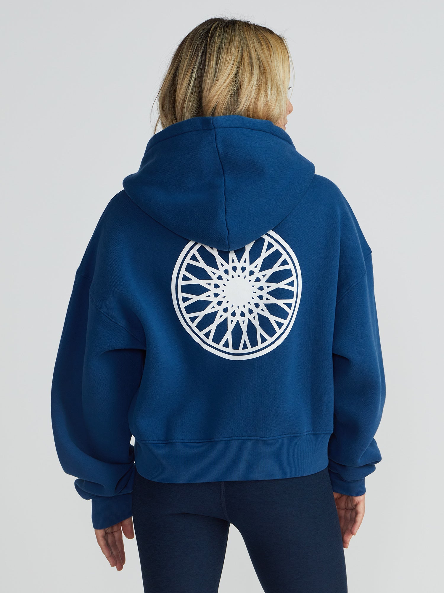 Women | Soul by SoulCycle | Marissa Crop Zip | Estate Blue