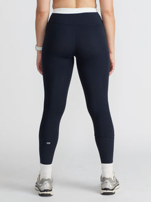 Women | SPLITS59 | Dual High Waist Airweight Legging 7/8 | Blue/White