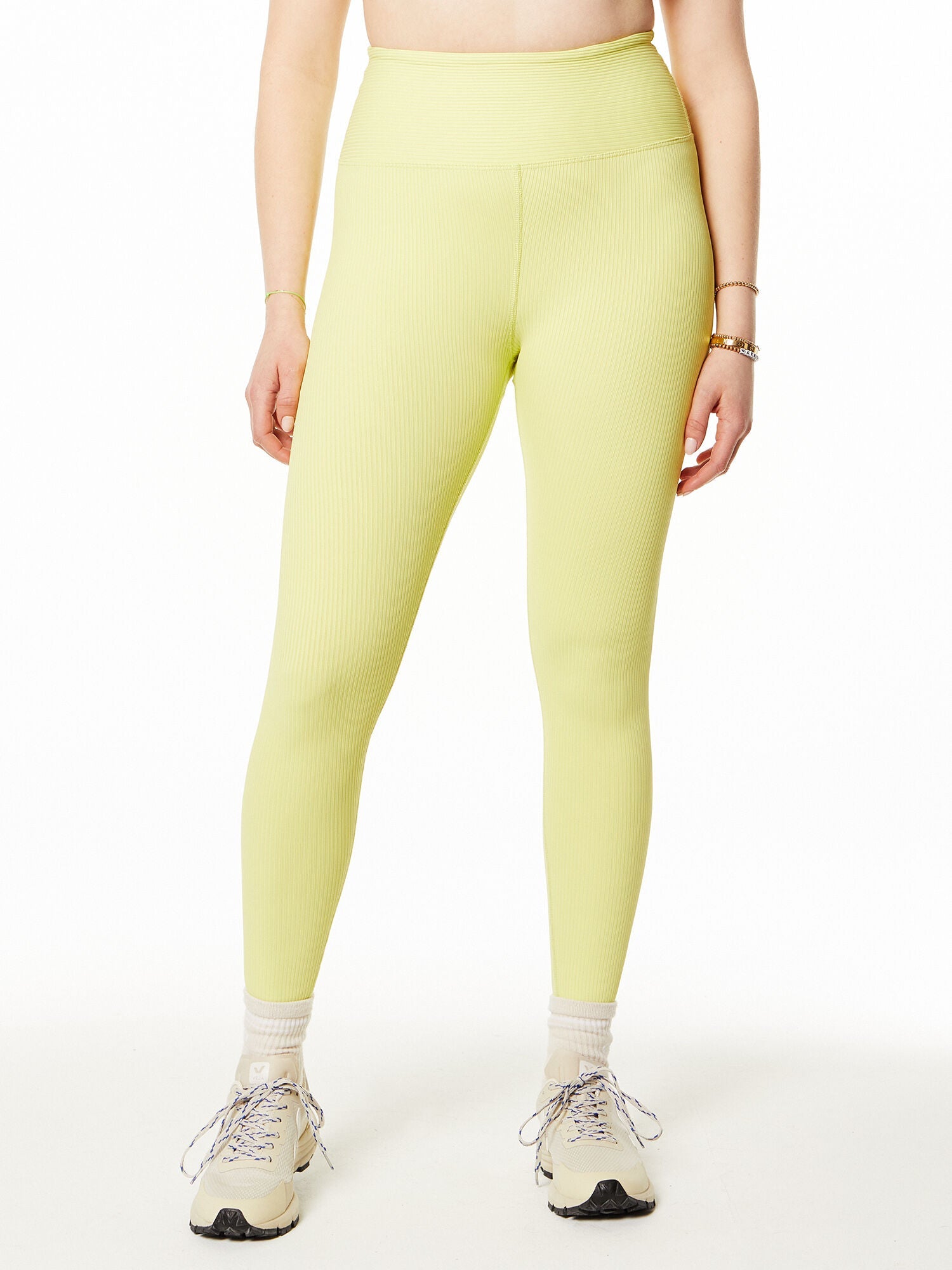 Year of Ours | Ribbed High High Legging | Lime Green