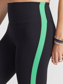 Women | SPLITS59 | Clare High Waist Rigor 7/8 | Black/Grass