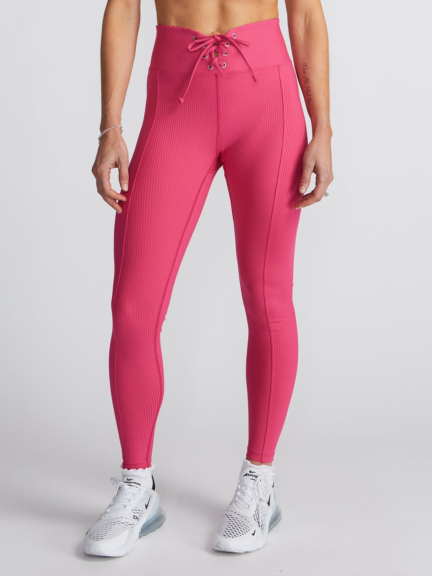 Women | Year of Ours | Ribbed Football Legging | Magenta