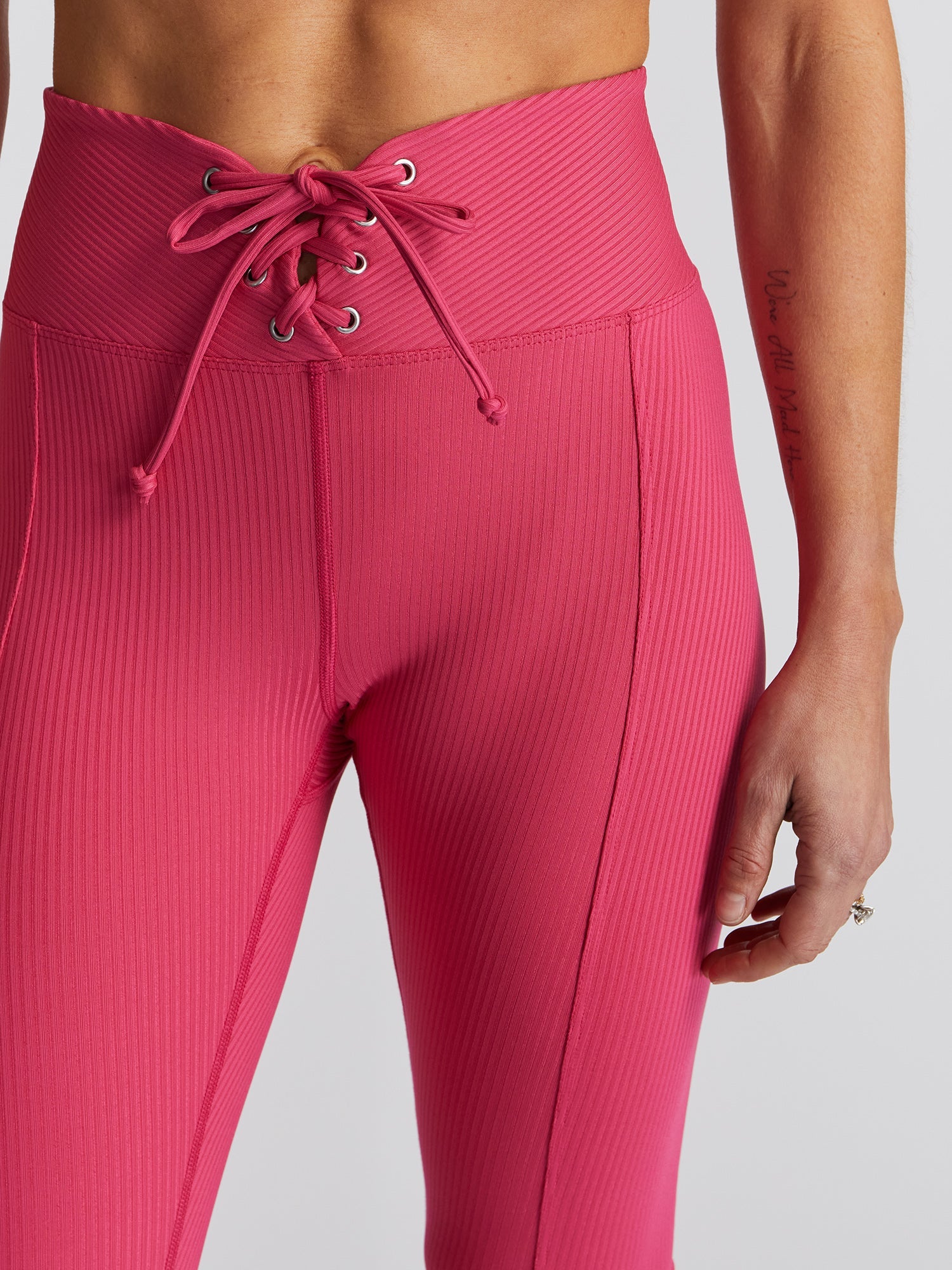 Women | Year of Ours | Ribbed Football Legging | Magenta