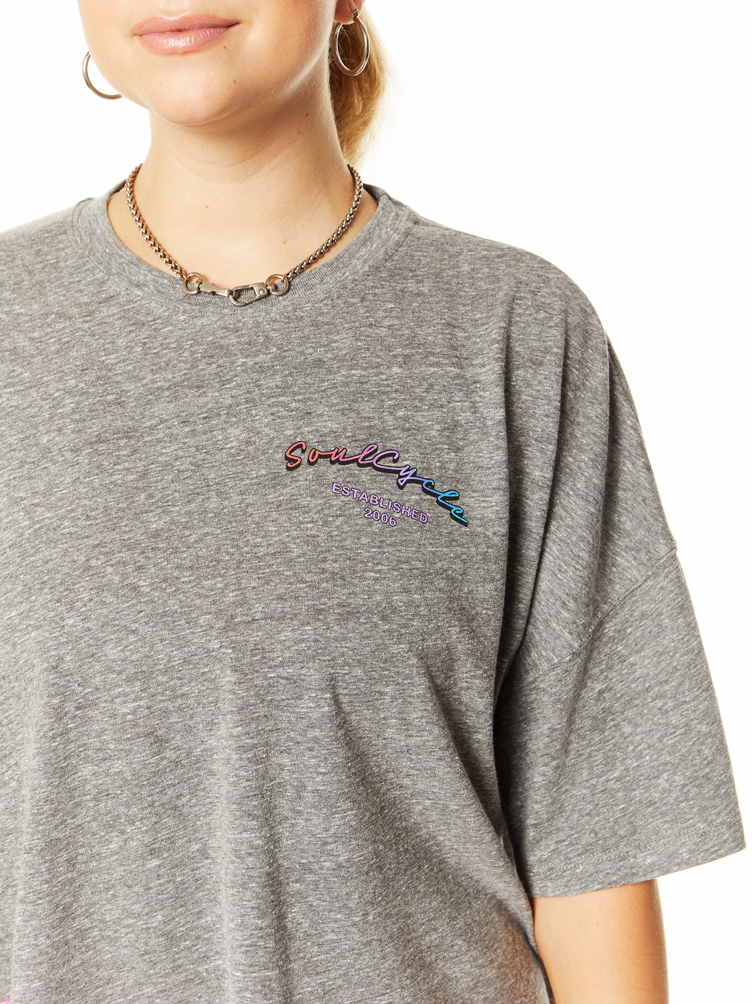 Women | Soul by SoulCycle | Pride Emily Tee | Heather Grey