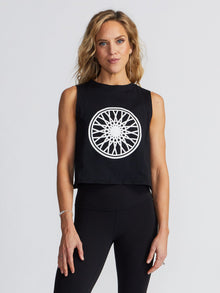 Soul by SoulCycle | Renee Black Wheel Core Tank | Black