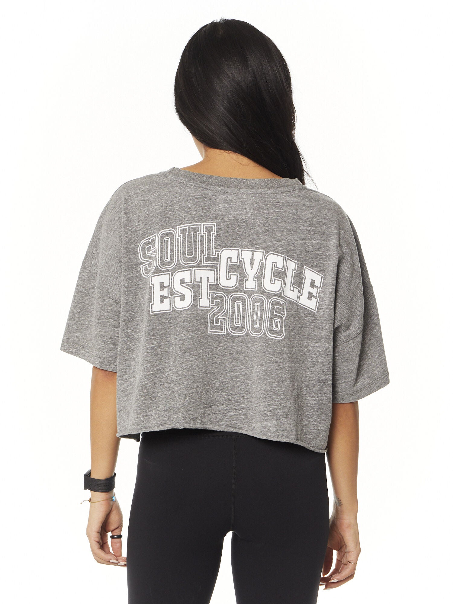 Women | Soul by SoulCycle | Emily Boyfriend Tee | Heather Grey