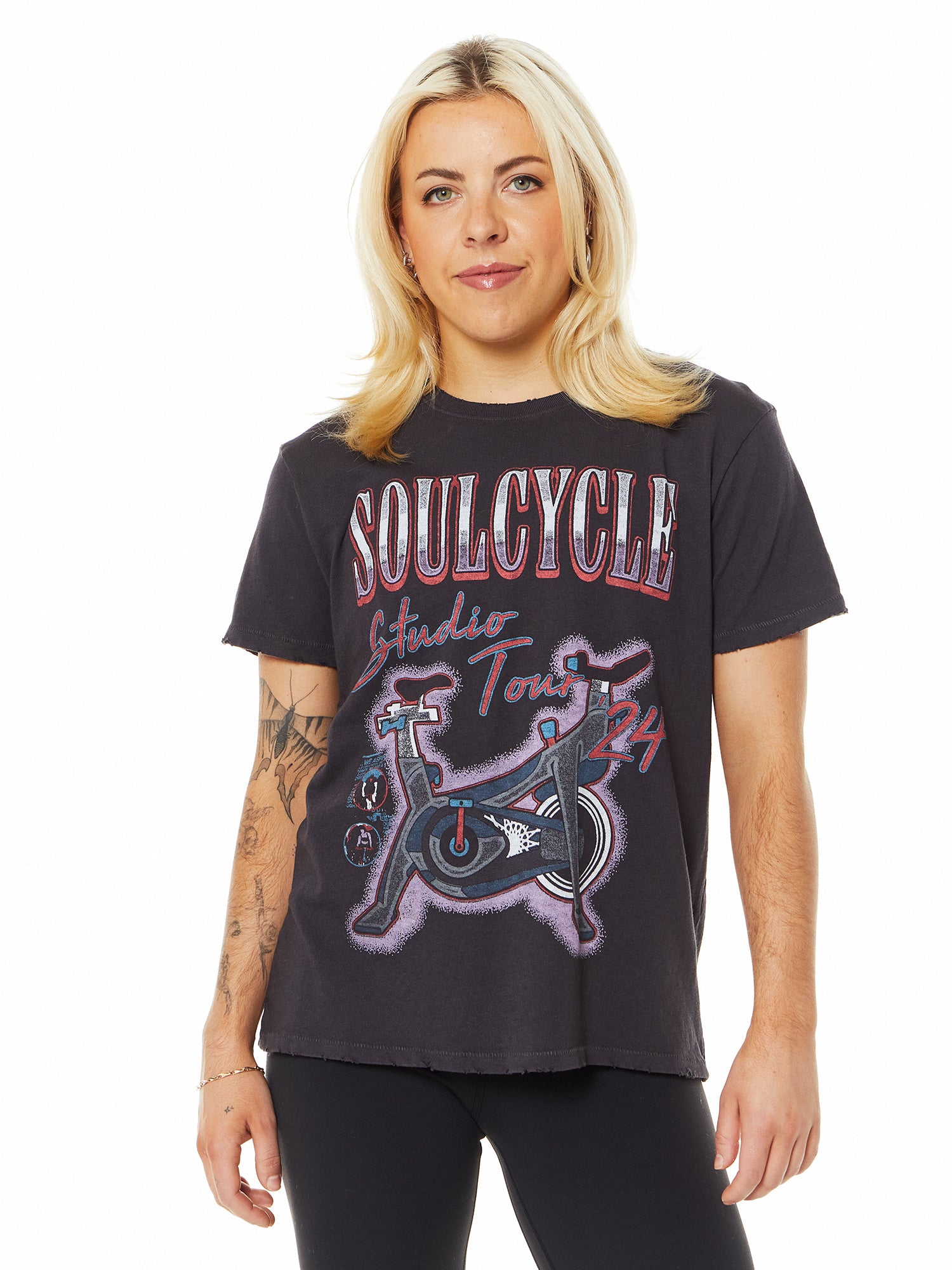 Junk Food | SoulCycle Studio Tour Vintage Tee | Vintage Black