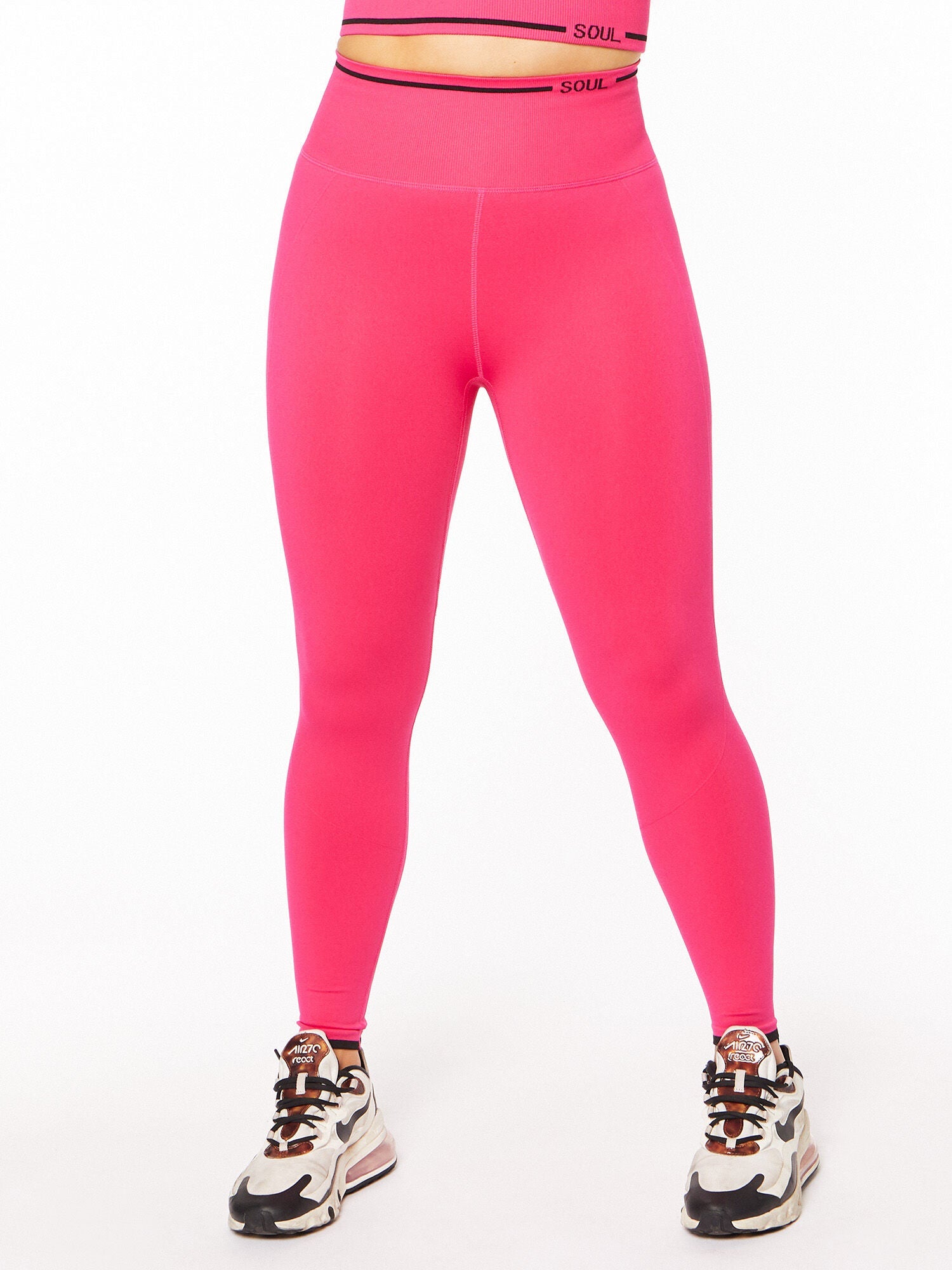 Women | Soul by SoulCycle | Ribbed Kit Pink/Black | Black/Pink