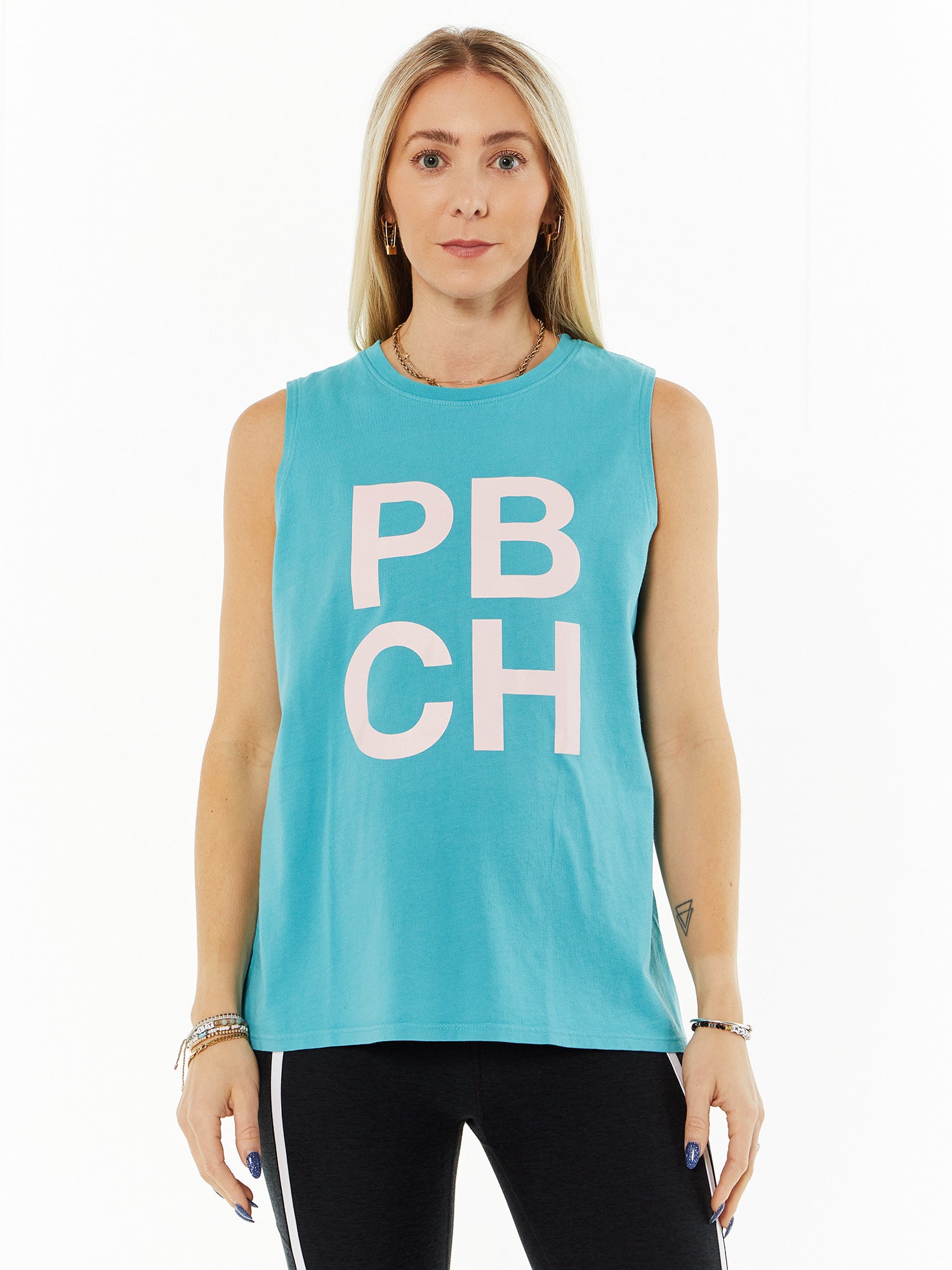 Evelyn Tank 'PBCH' | Teal