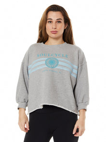 Lee Crew Sweatshirt 'SOULCYCLE Coral Gables' | Heather Grey