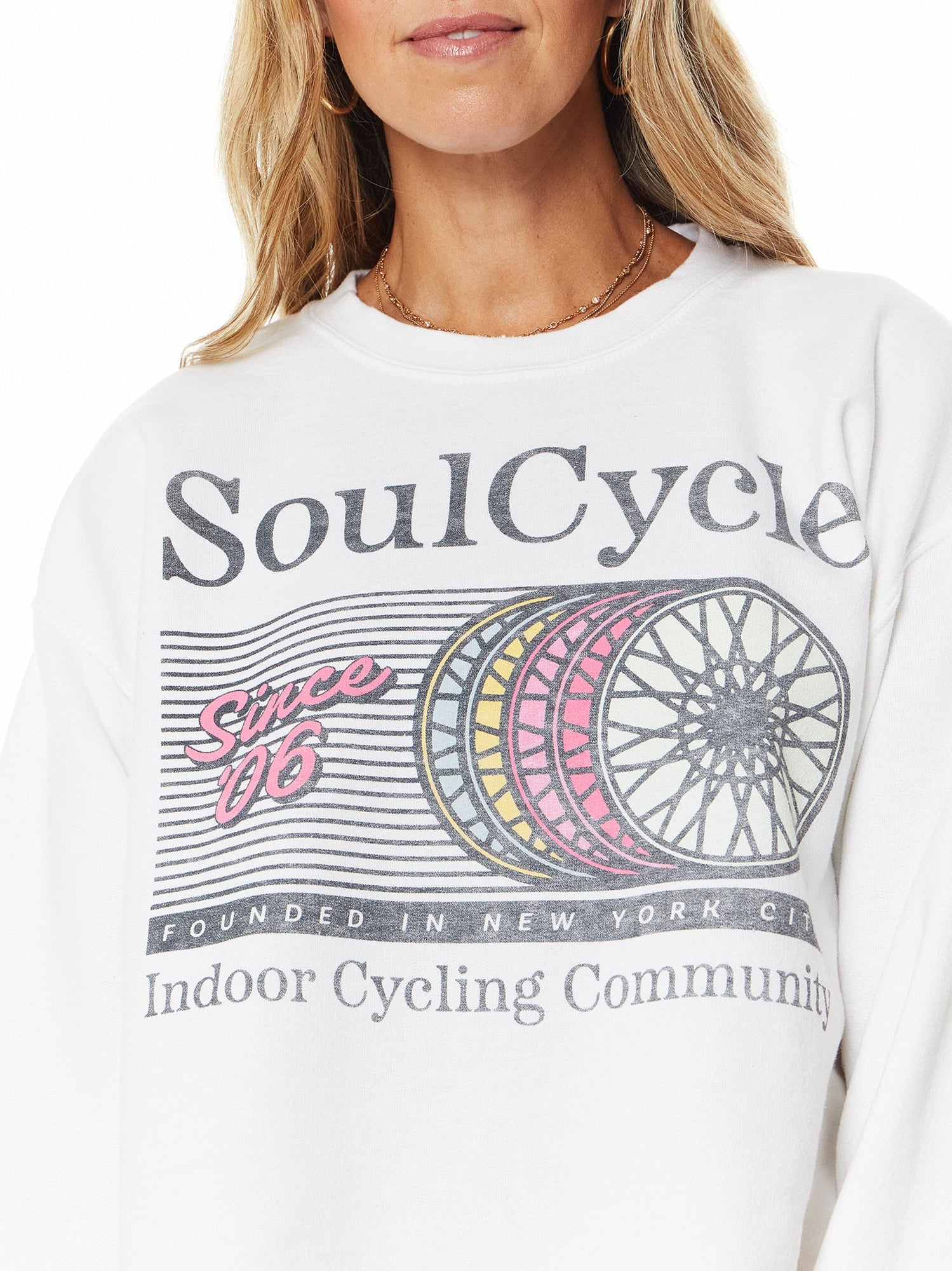 Junk Food | Indoor Cycling Community Crop | White